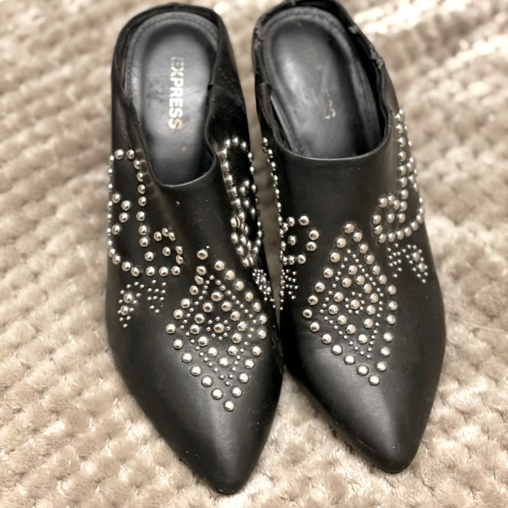 Express size 7, 2” slip on heels.